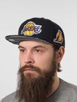 Бейсболка MITCHELL NESS арт. HS11485-LALBLCK Los Angeles Lakers NBA (черный)